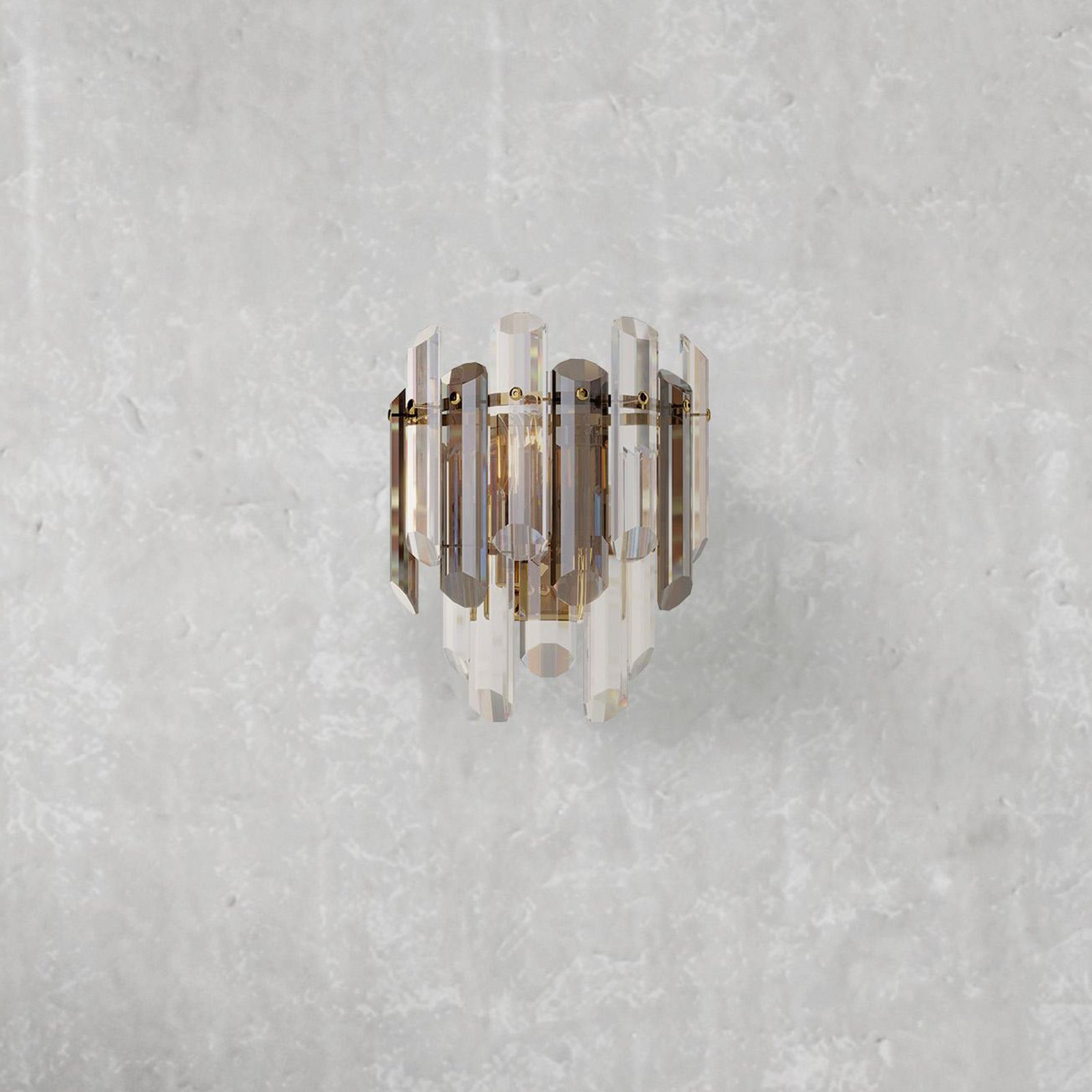 Maytoni Flare wall light with crystal decoration