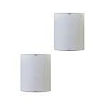 Lindby wall light Phil, white, glass height 21cm, set of 2