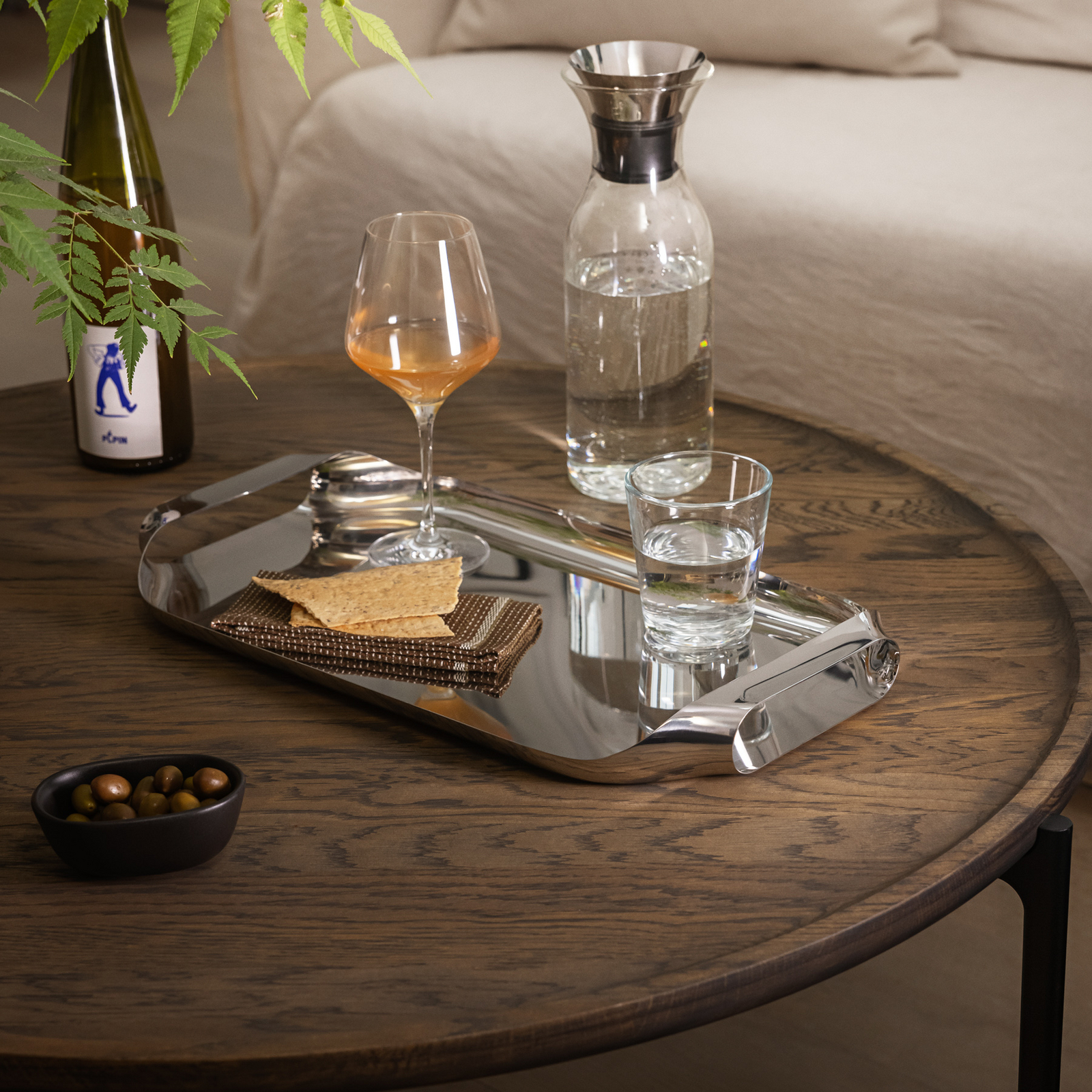 Tarjoilualusta 43 x 25 cm, teräksenvärinen, ruostumaton teräs – Eva Solo