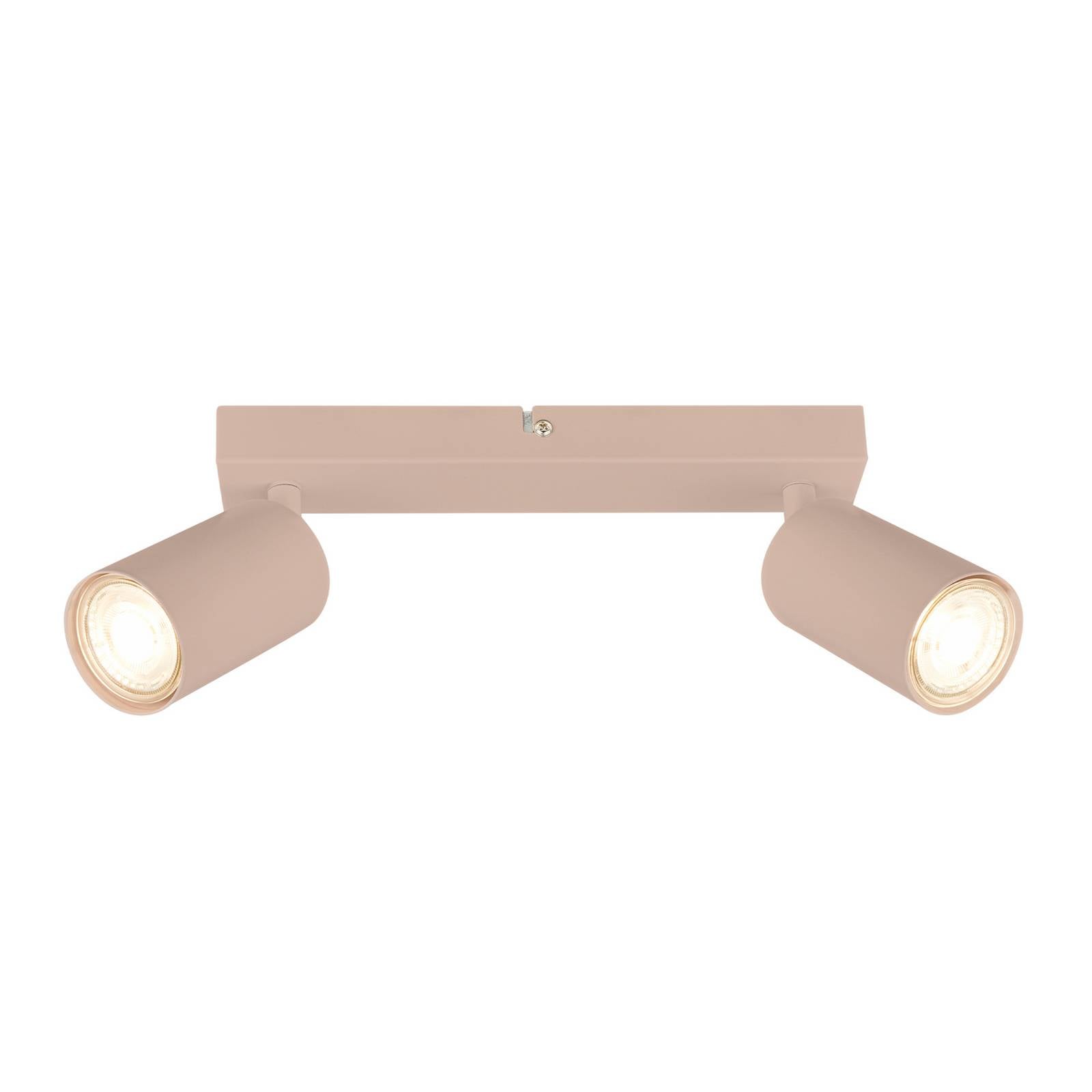 Deckenstrahler Tip, beige, 2-flg., Metall, GU10, beweglich