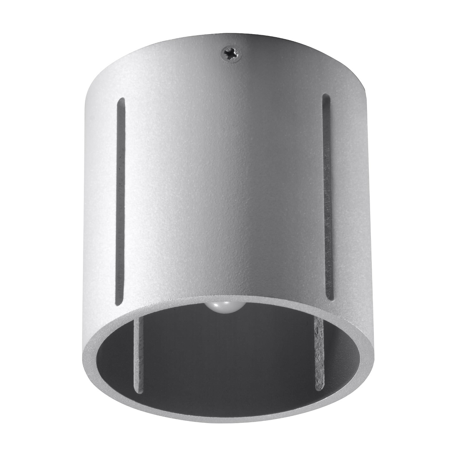 Topa ceiling light as a grey cylinder