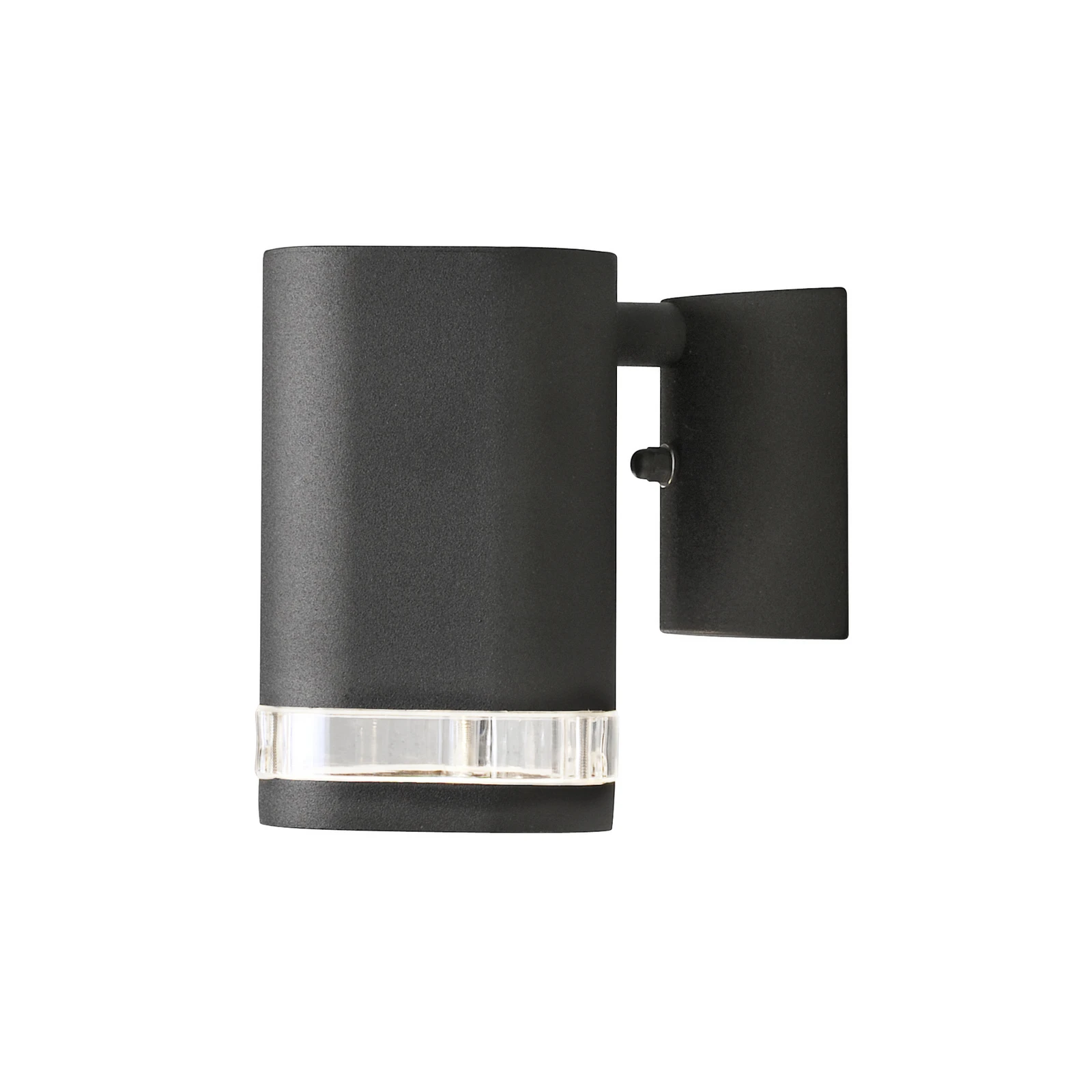 Candeeiro de parede exterior Modena com ranhura, 1 luz preto