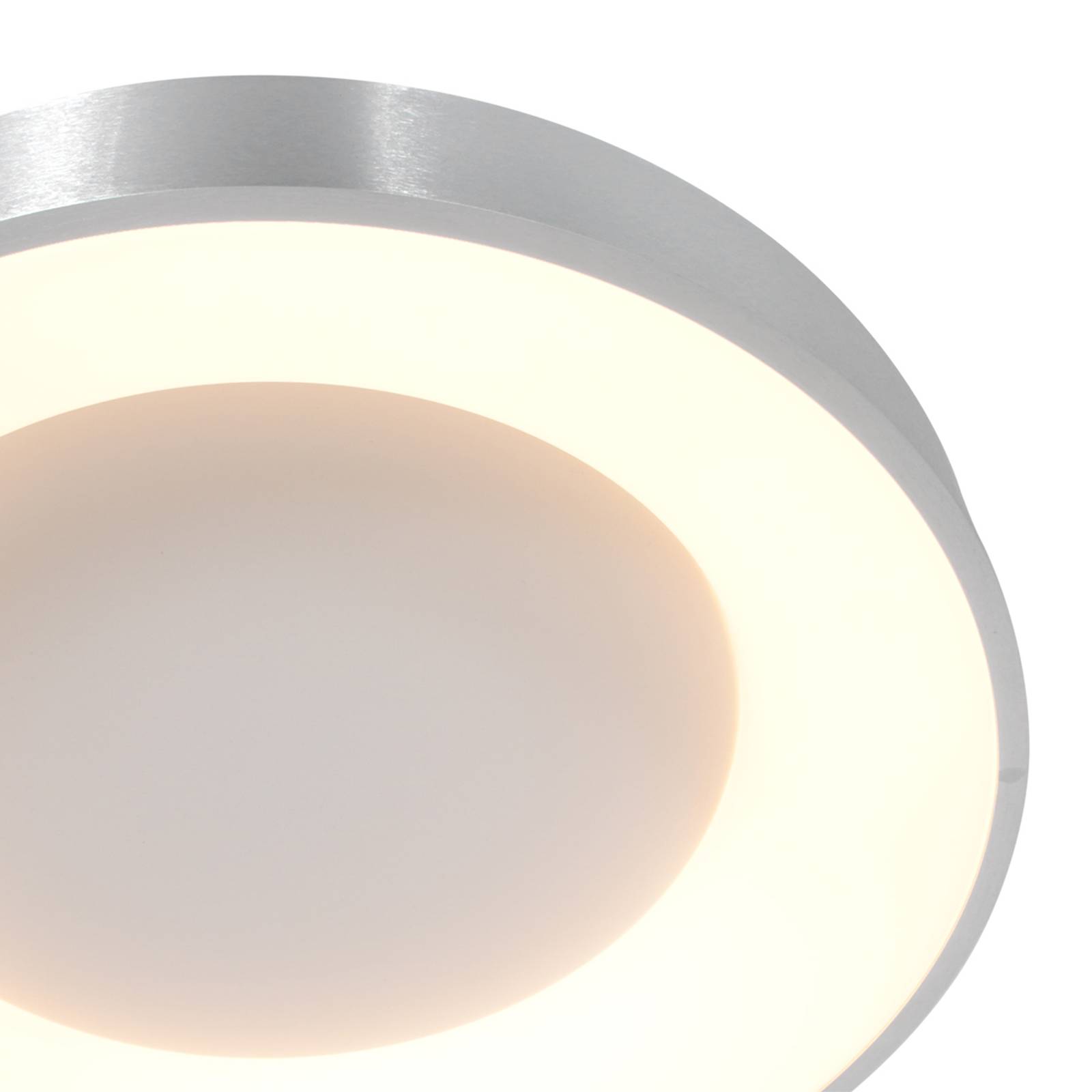 Lampa sufitowa LED Ringlede 2,700 K Ø 48 cm srebrna