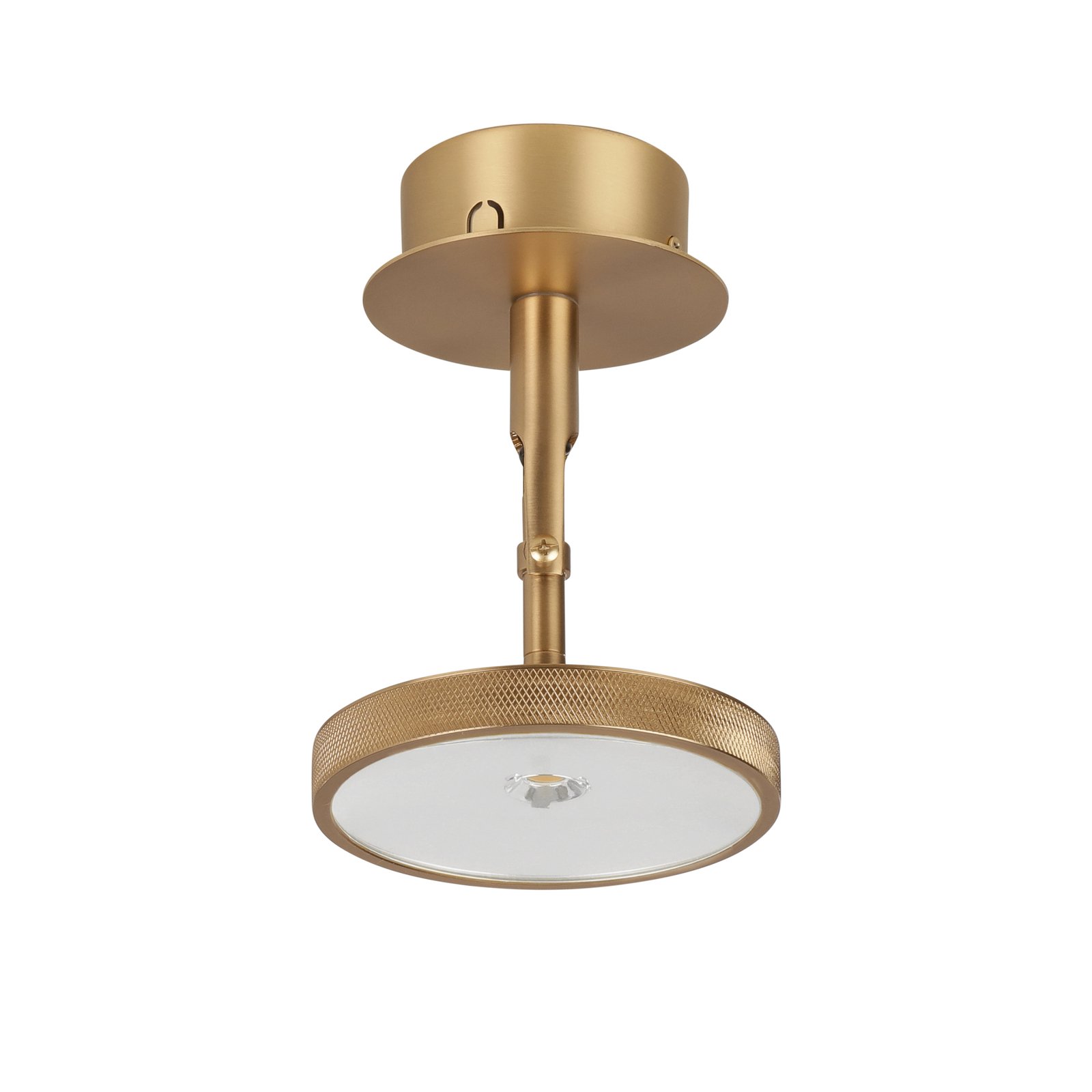 UMAGE LED spotlight Asteria Spot, Ø 12 cm, brass-plated