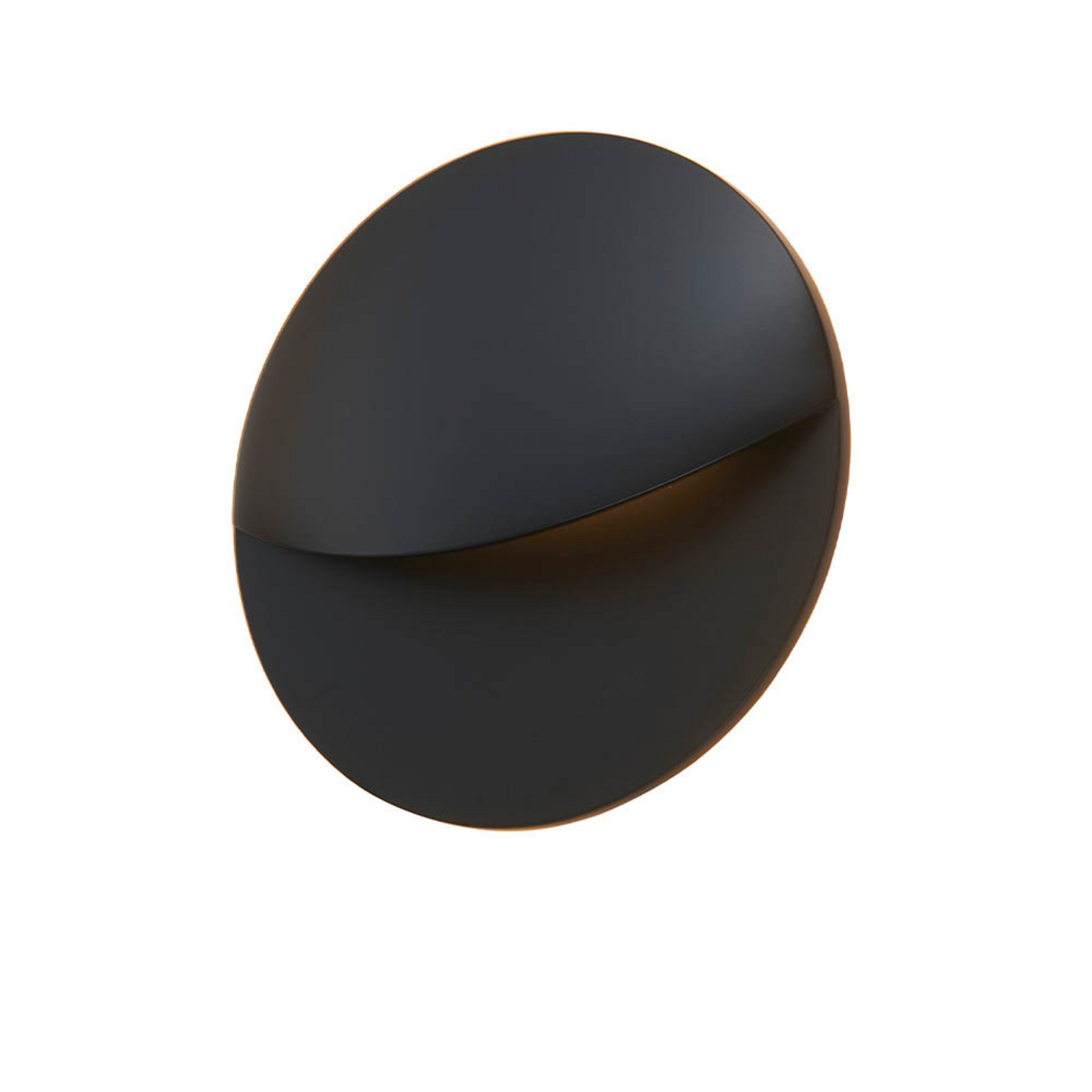 Smiley Wall Lamp IP65 Matt Black - Loom Design