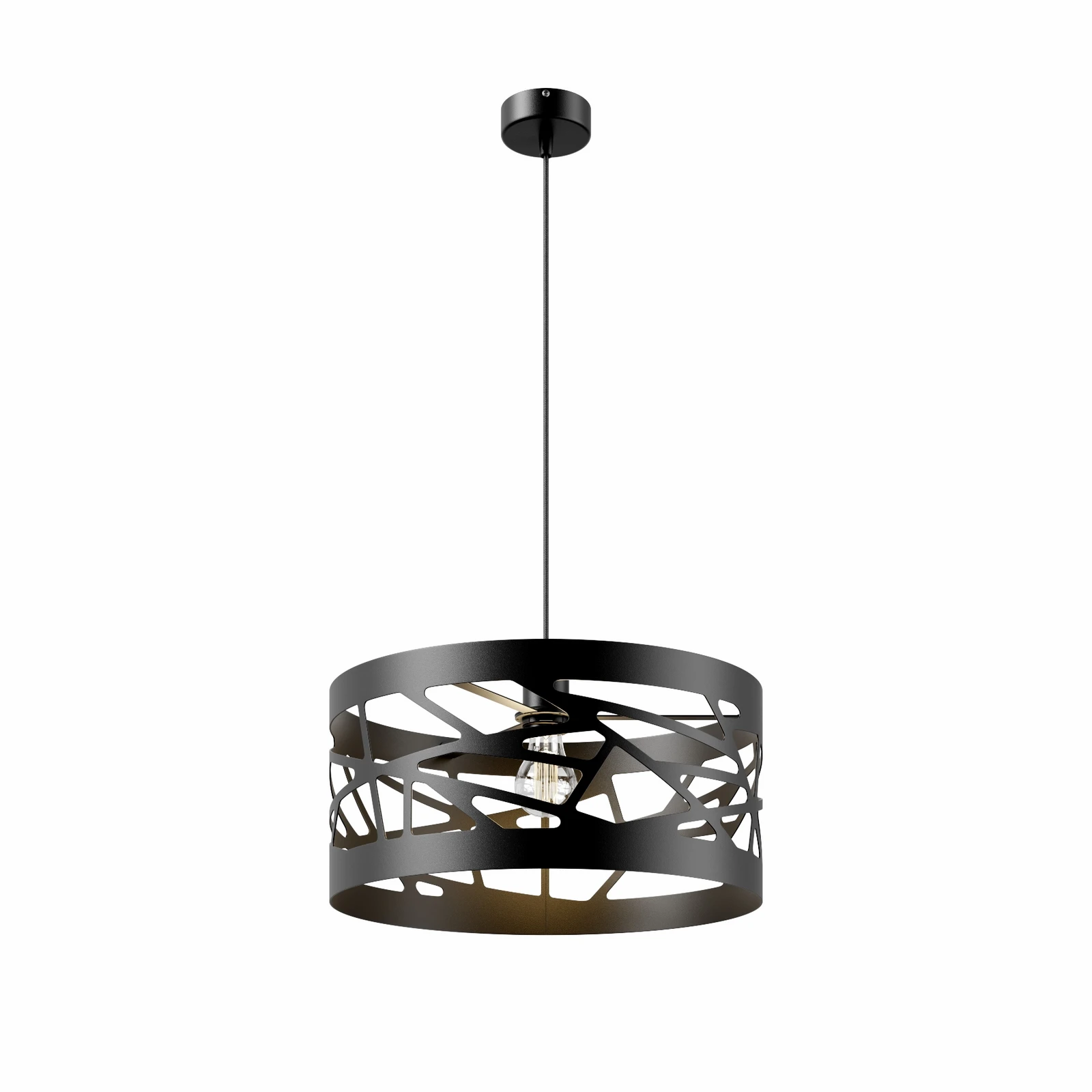 Modul viseće lampe Frez s uzorkom sjenila Ø39cm crni