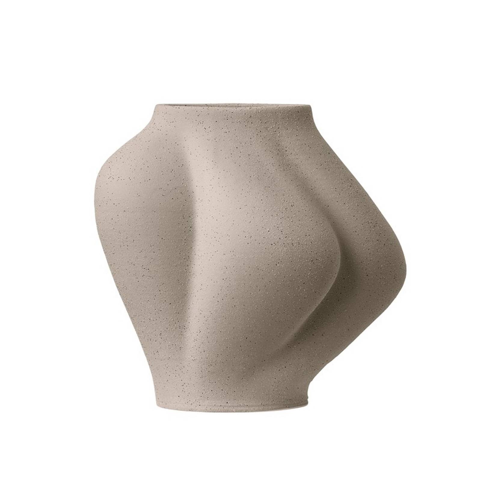 Vase Saltare AYTM, 25 cm, taupe, céramique