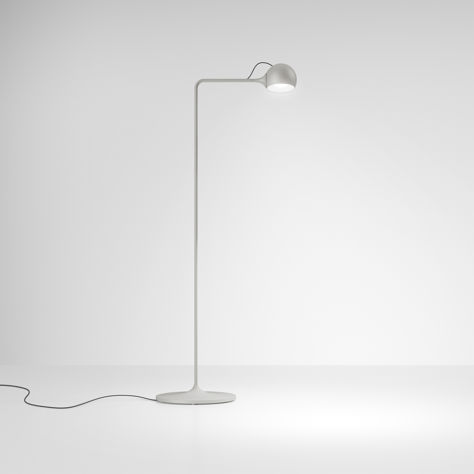 Artemide Ixa Reading lampadaire LED dim blanc gris
