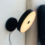 Dyberg Larsen LED-Wandlampe Starlight, schwarz, Ø 14 cm