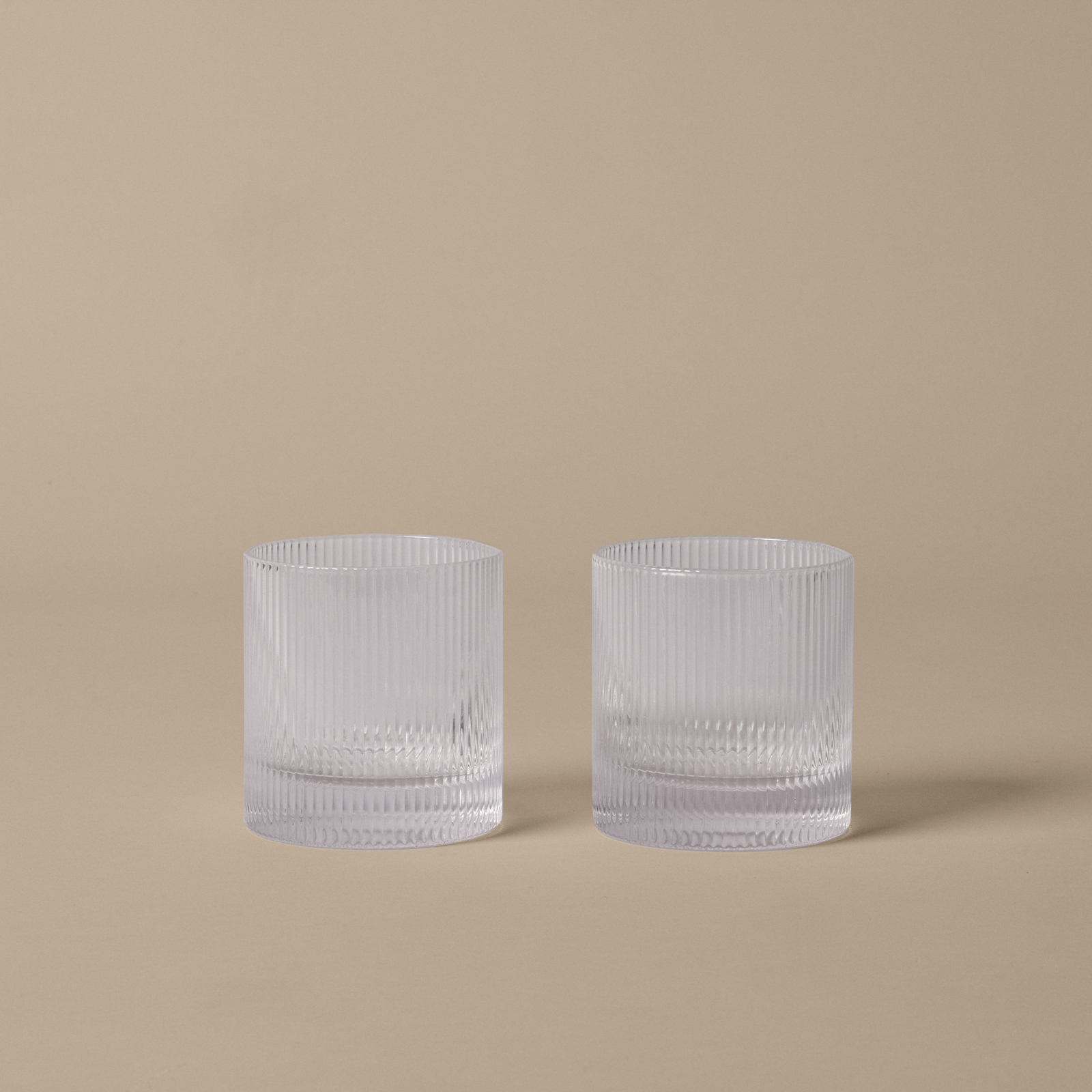 Ripple Tumbler-Glas, transparent, 2er-Set - ferm LIVING