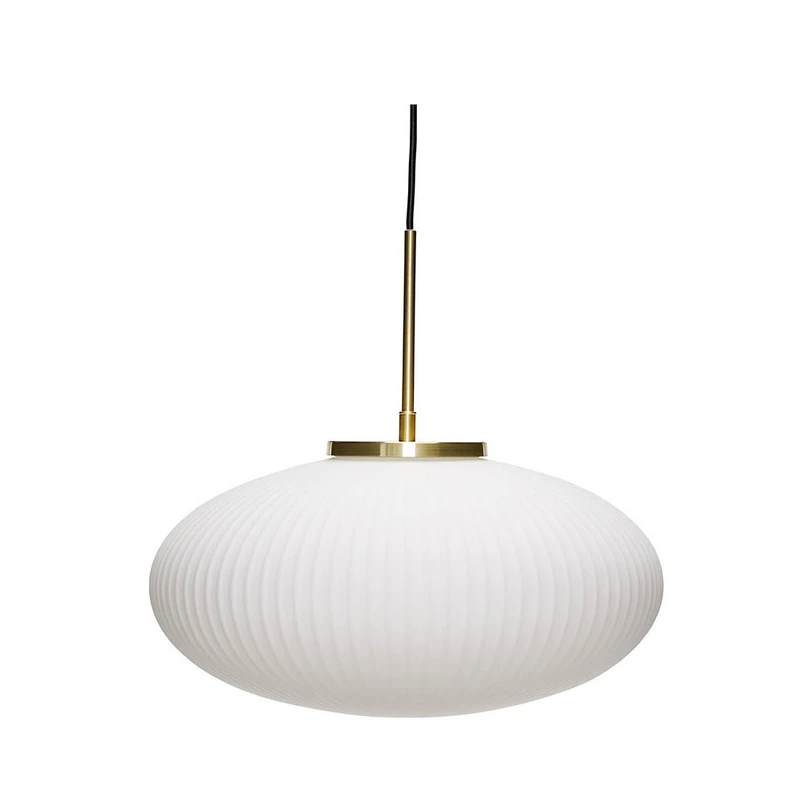 Hübsch - Serene Suspension Ellipse Blanc