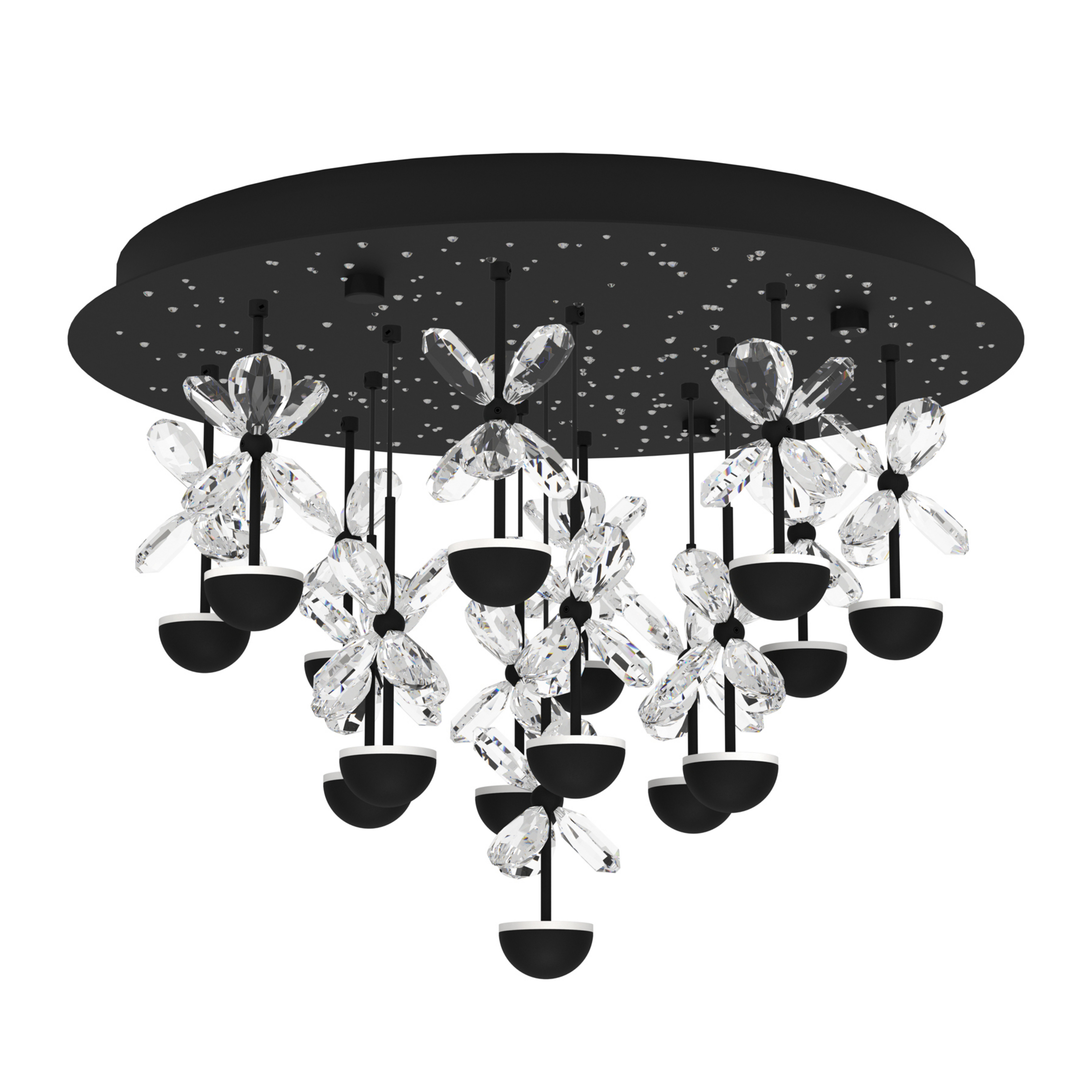 Pianopoli LED-Deckenlampe schwarz 50cm - EGLO Stars Of Light