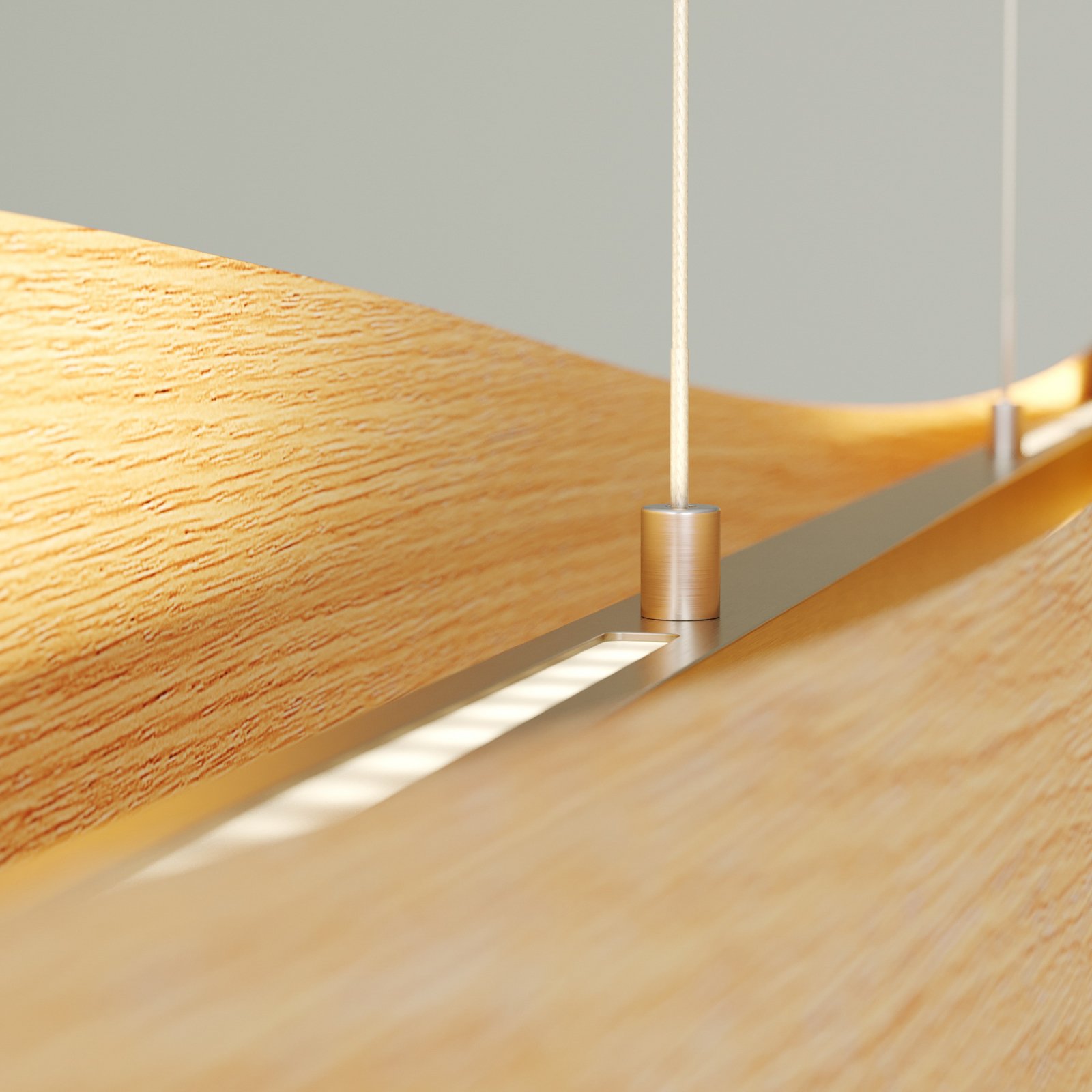 Lian Függőlámpa L119 Oak/Nickel - Lucande