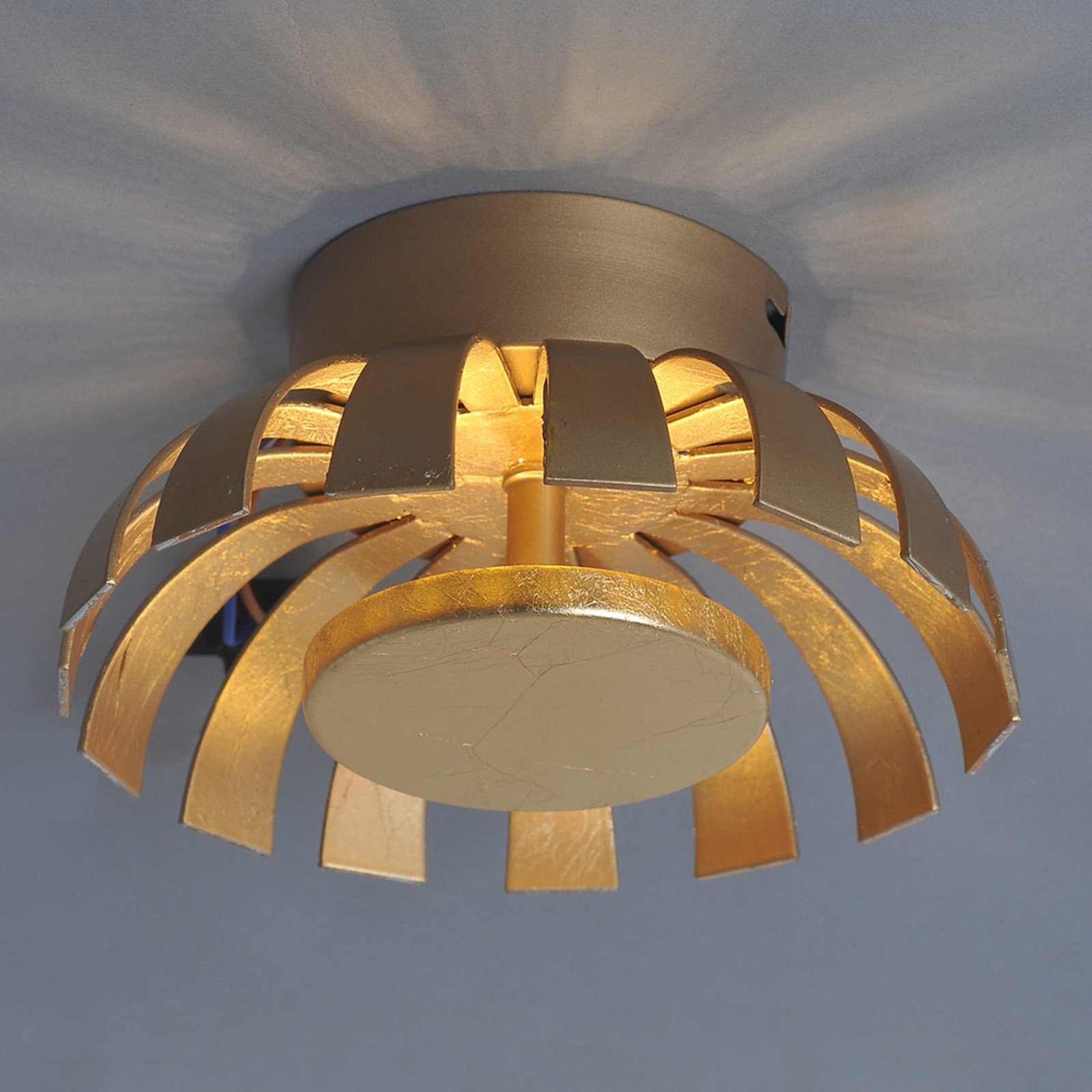 LED-Wandleuchte Flare Small, gold