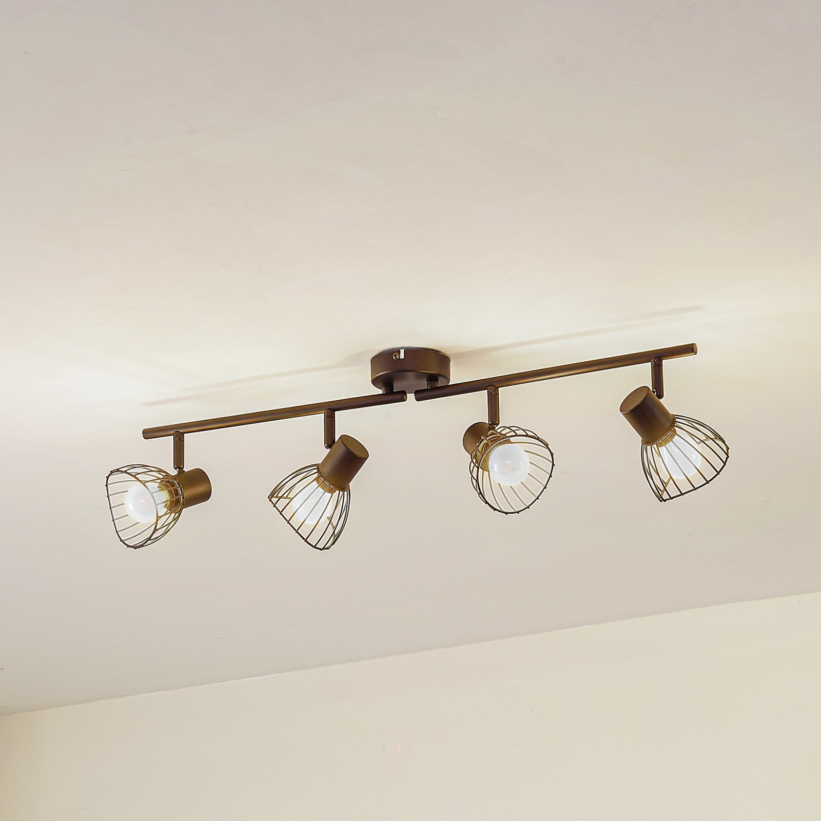 Piena 4 Stropna Lampa Crna - Lindby