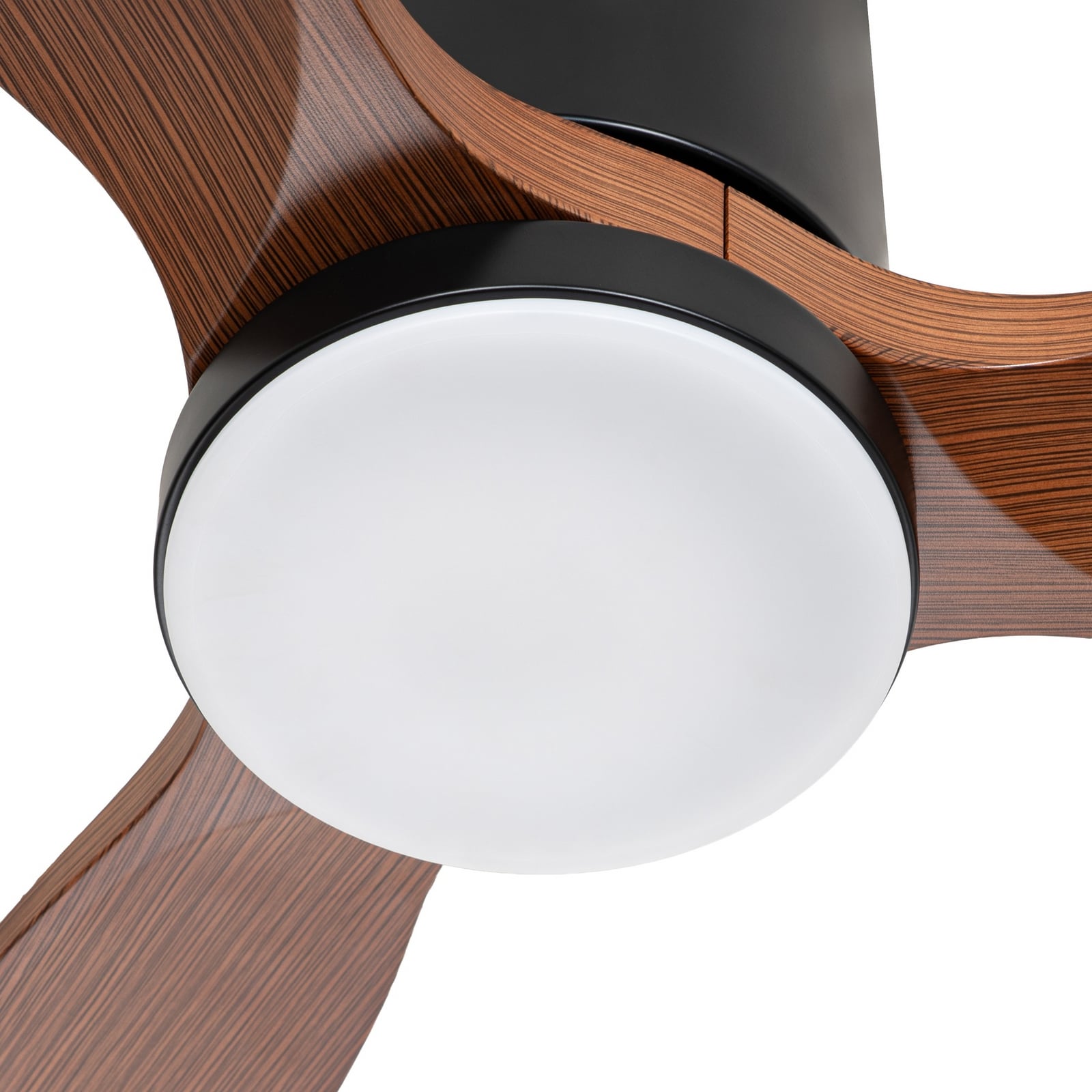 Lucande LED stropni ventilator Brinia, premer 132 cm, les, CCT