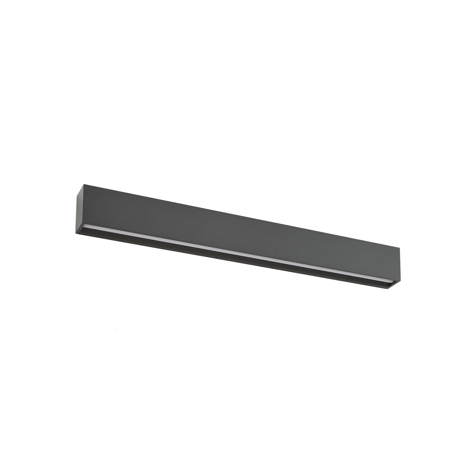 Candeeiro de parede LED Lucande Lengo, 100 cm, antracite, luz para cima/para