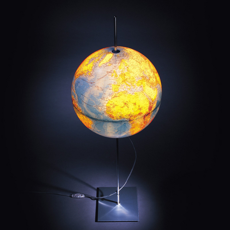 Lampadaire avec globe terrestre Globe Earth