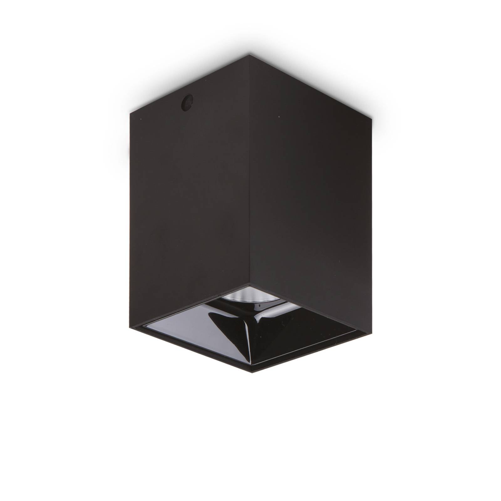 Ideal Lux LED-Downlight Nitro Square, schwarz, Höhe 12 cm