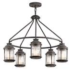 Ashland Bay hanging lamp in weathered zinc look