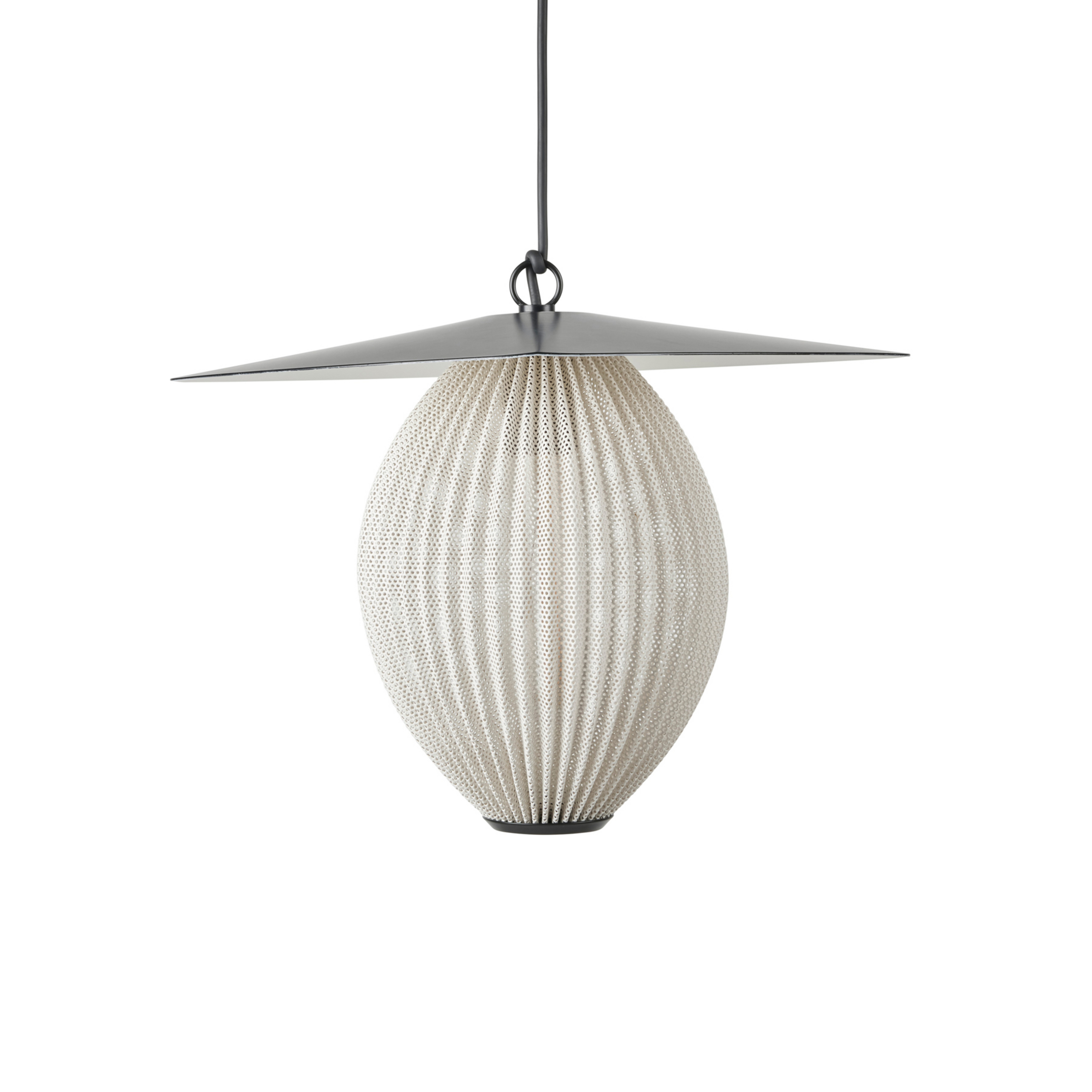 Satellite buiten hanglamp Ø22 Cream White/Black - Gubi