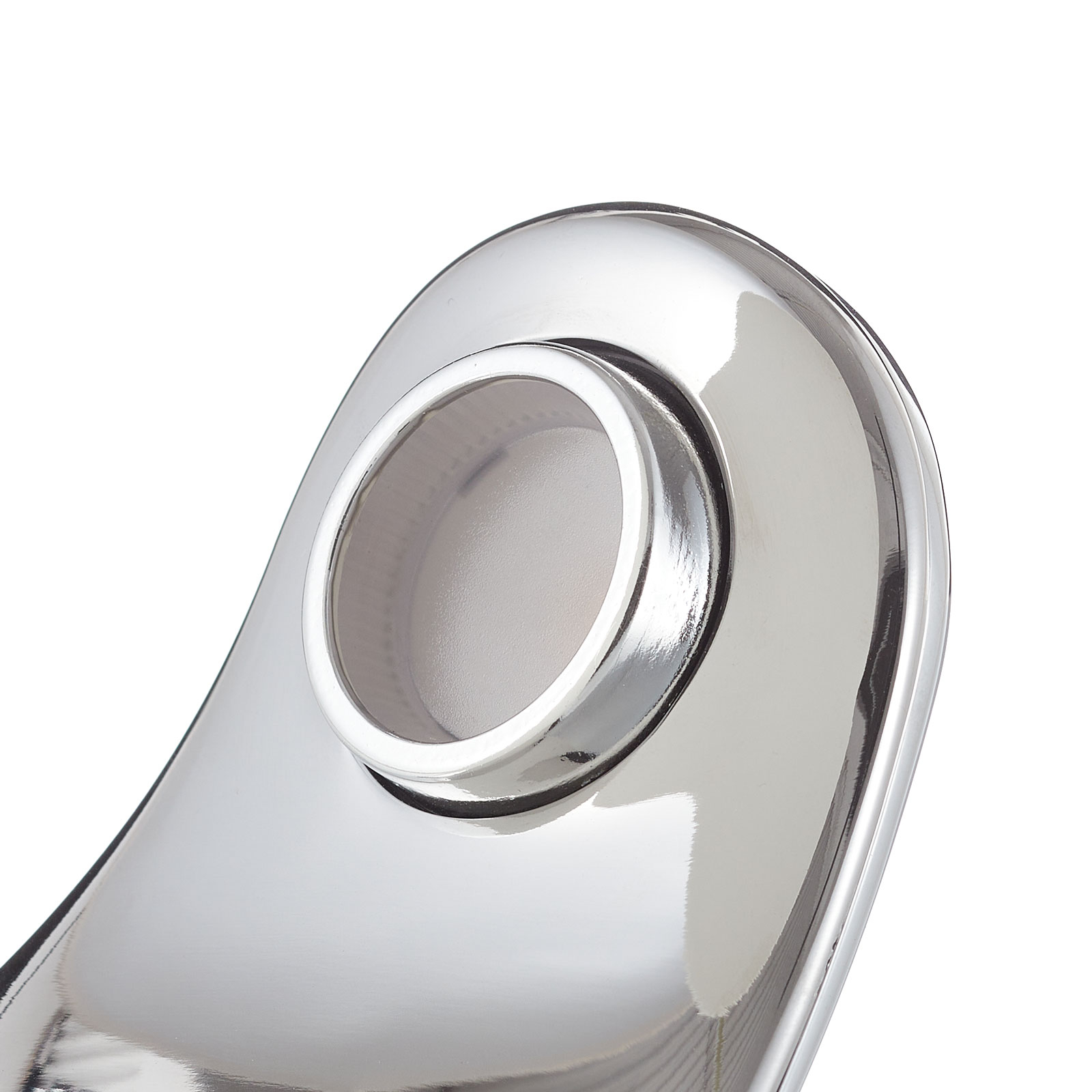 Curl designer-bordlampe, hvid/spejlet