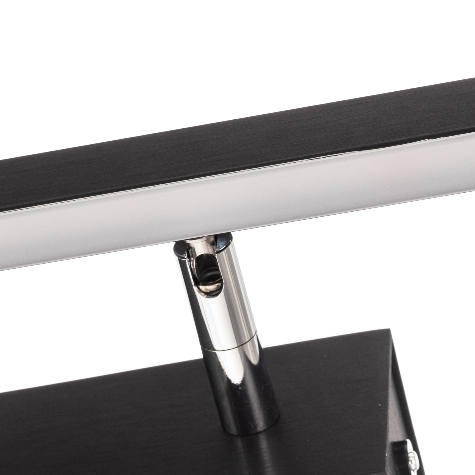 Candeeiro de mesa Quitani Talon LED anodizado preto