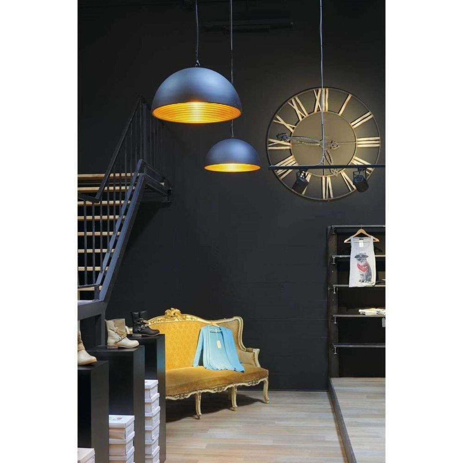Forchini M 50 Pendant Black/Gold - SLV