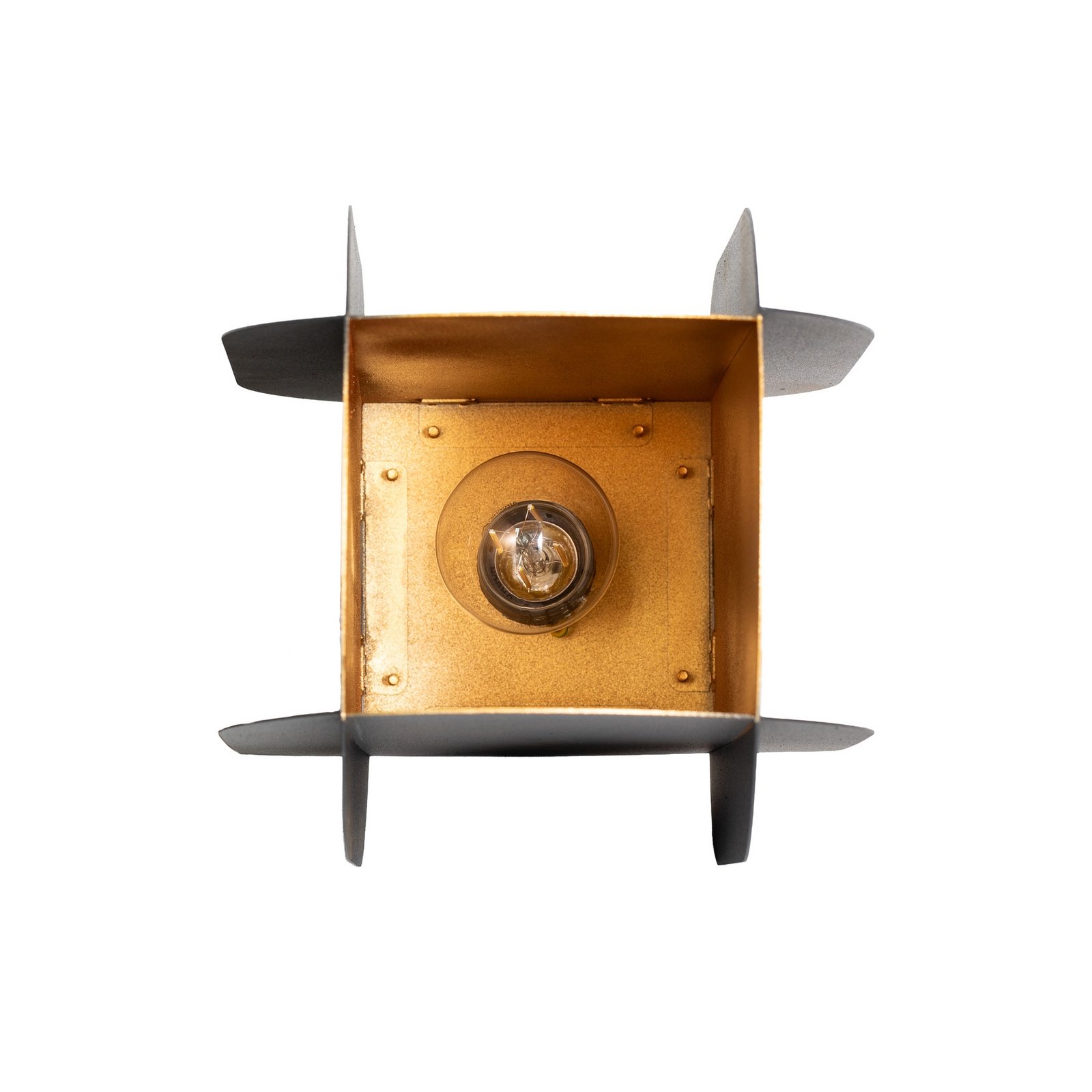 Pakabinamas šviestuvas „Corner“, juodas, aukštis 35 cm, metalas, E27