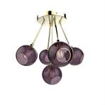 Ballroom Molecule Lustră Pendul Brass/Purple - Design By Us