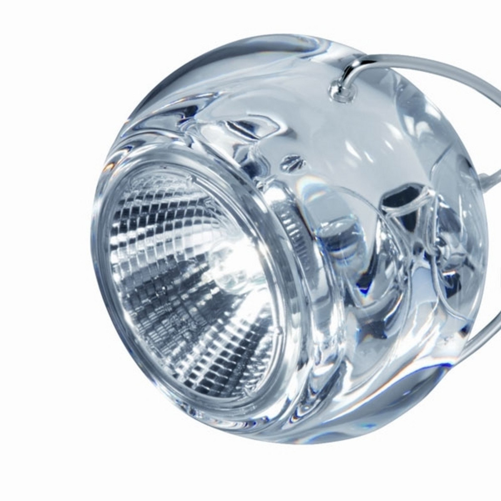 Fabbian Beluga Colour - lampă susp. transparent - Camera de zi / sufragerie - design - crom transparent - Cristal