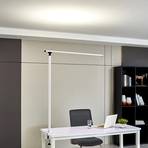 Prios Zyair biurowa lampa z klipsem LED, biała