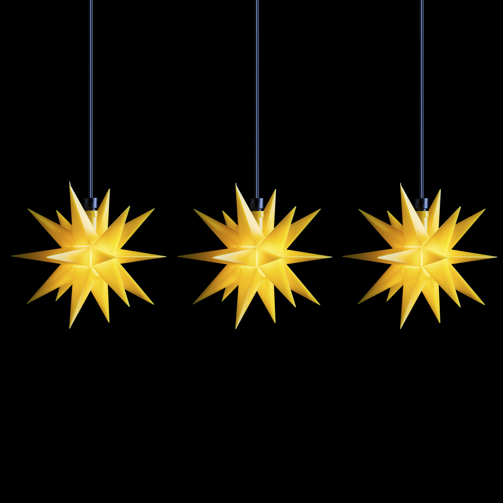 STERNTALER Mini star outdoor LED string lights 3-bulb yellow, plastic, 0.27 W