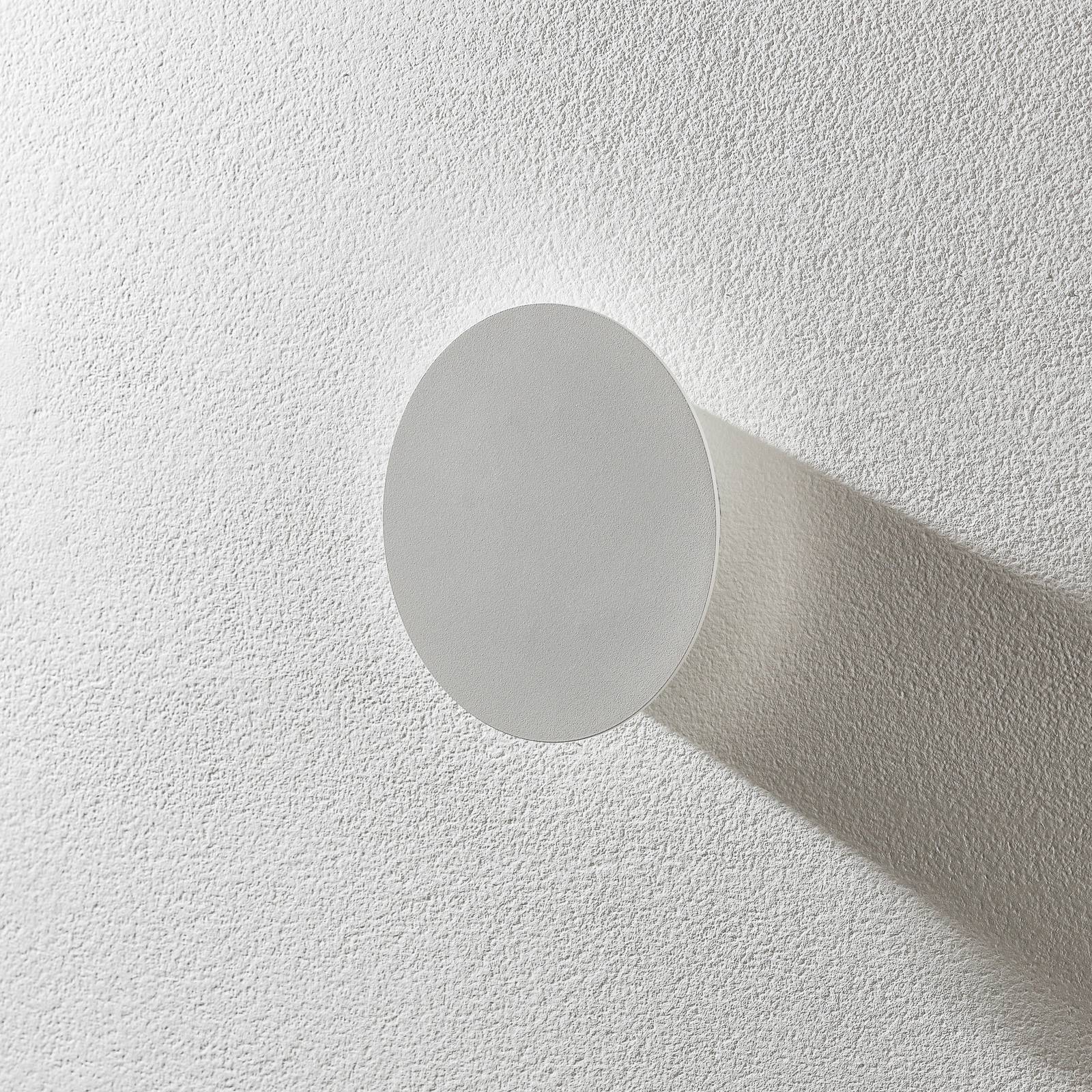 Escale Blade LED-vägglampa matt vit Ø 18 cm
