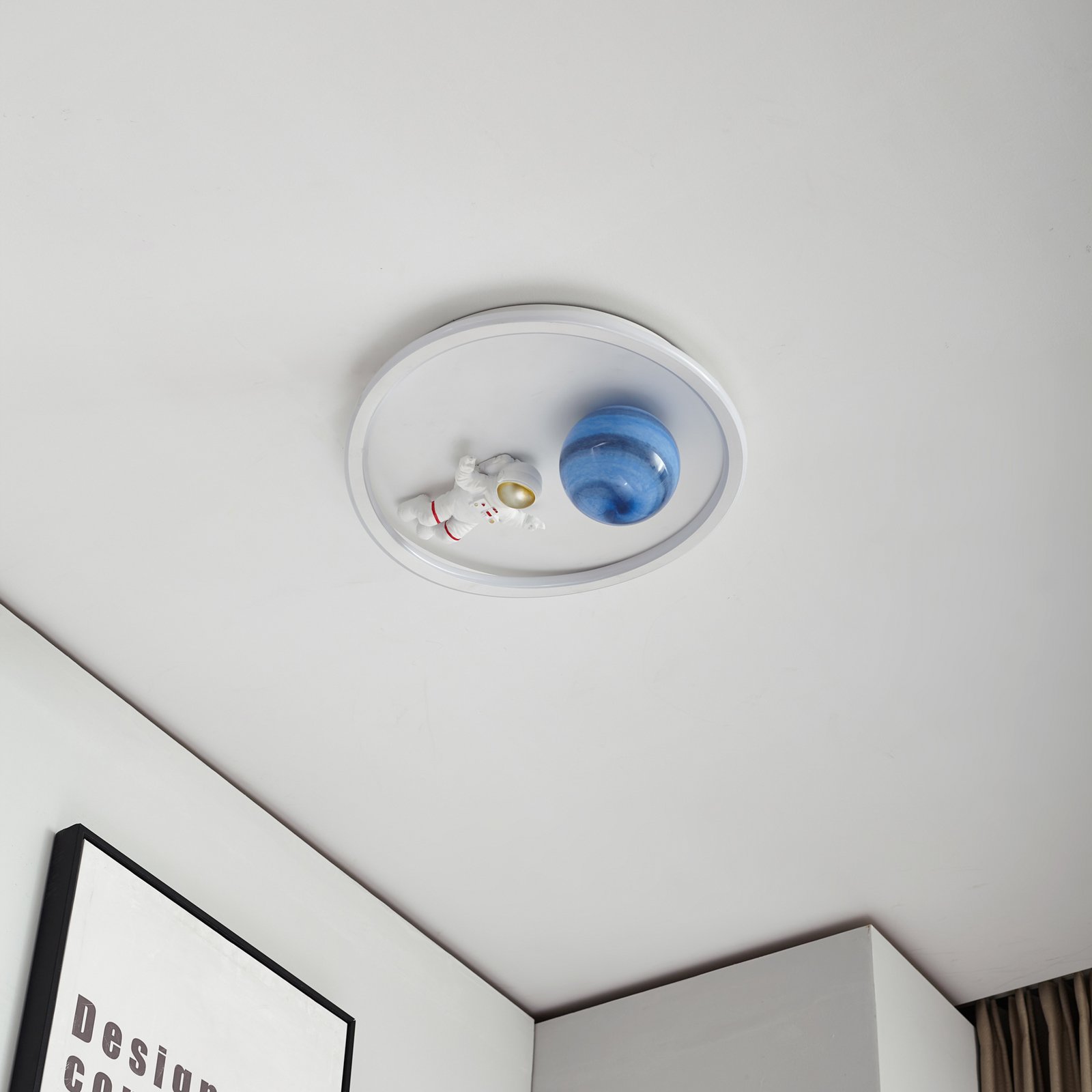 Kosmo Earth LED Stropní Svítidlo Bílá - Lindby