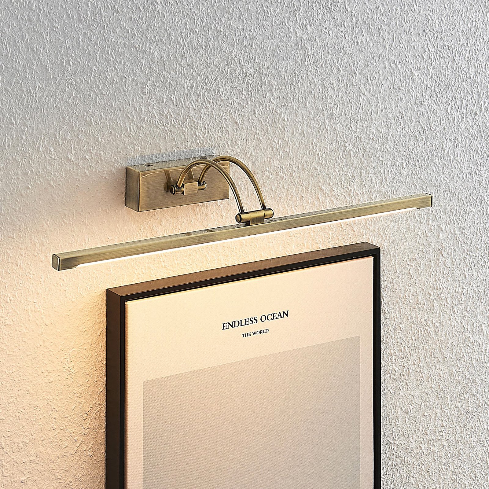 Lucande Felena -LED-tauluvalaisin antiikkimessinki