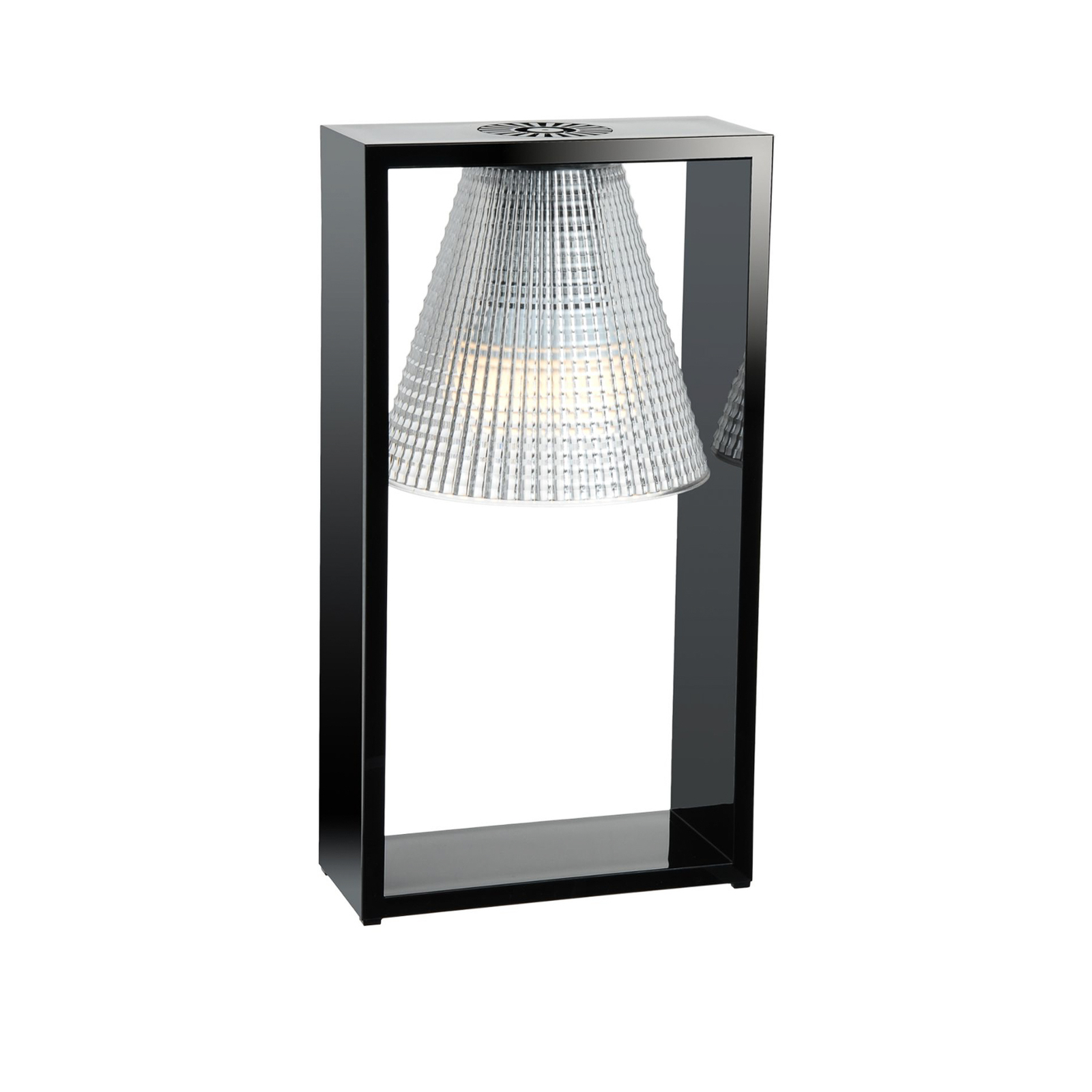 Lampada da tavolo LED Light Air, nero-trasparente