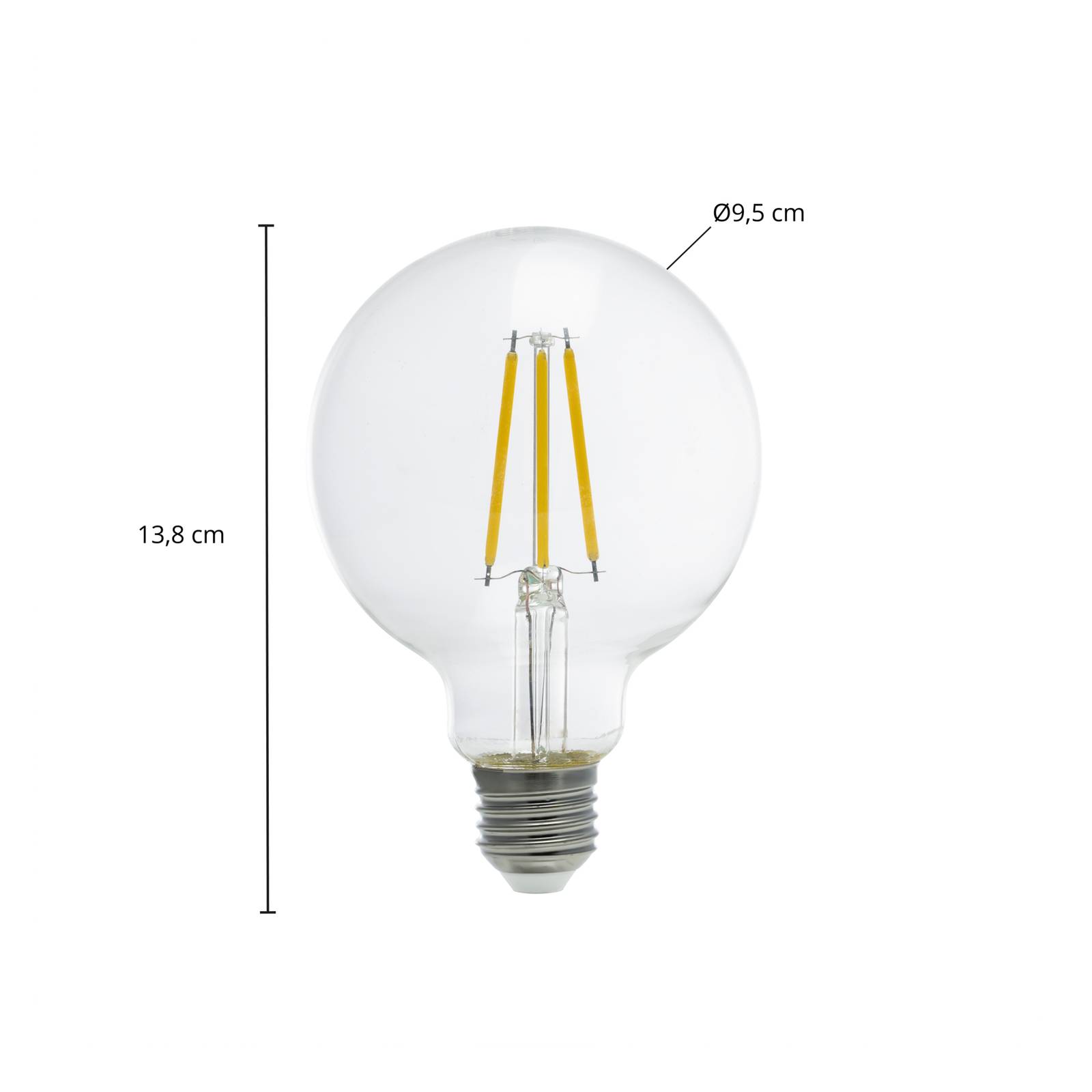 Arcchio LED-globlampa G95 E27 3,8W 3 000 K 806lm