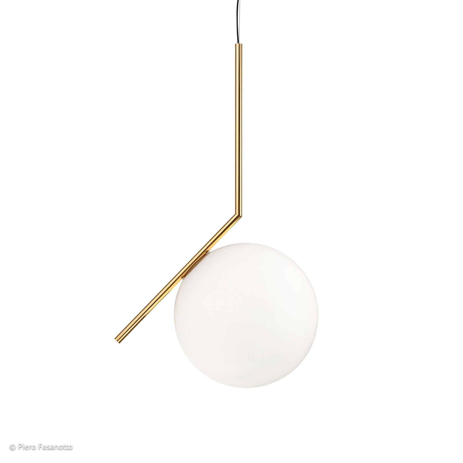 FLOS Suspension IC S3 10e anniversaire, plaqué or 24 carats