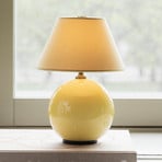 Globen Lighting akumuliatorinė stalo lempa IRIS, geltona/geltona, aukštis 23 cm