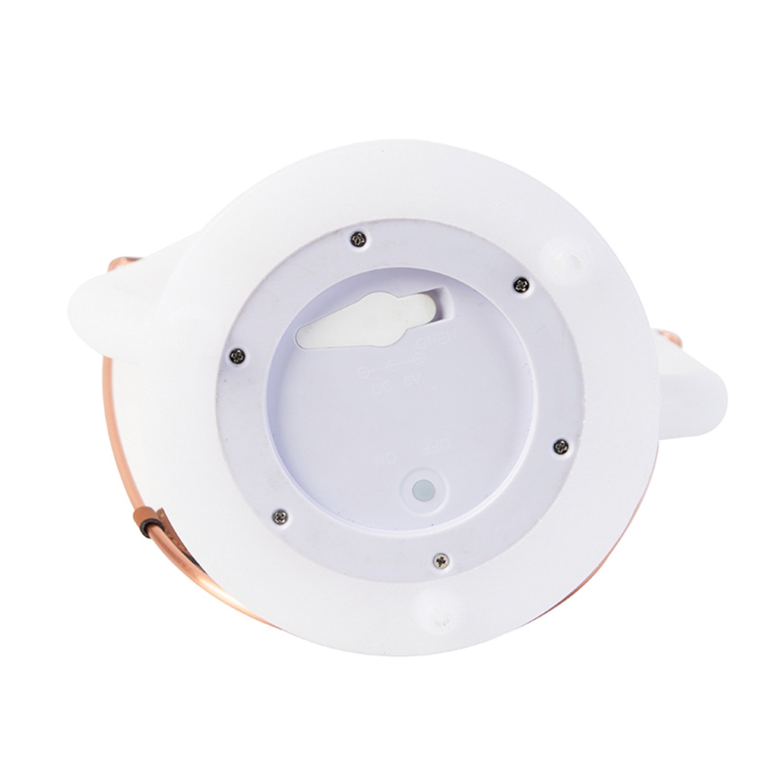 Storm LED настолна лампа за зареждане, бяла, USB, IP44, с възможност за
