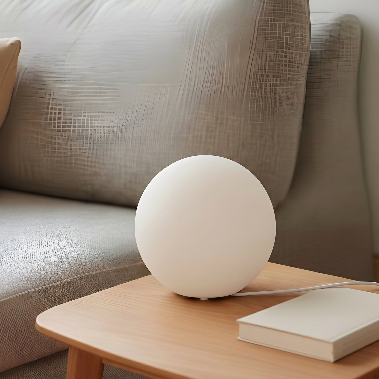 Lindby lampada da tavolo Marike, bianco, vetro, globo, Ø 25 cm, E27 Lindby lampada da tavolo Marike, bianco, vetro, globo, Ø 25 cm, E27