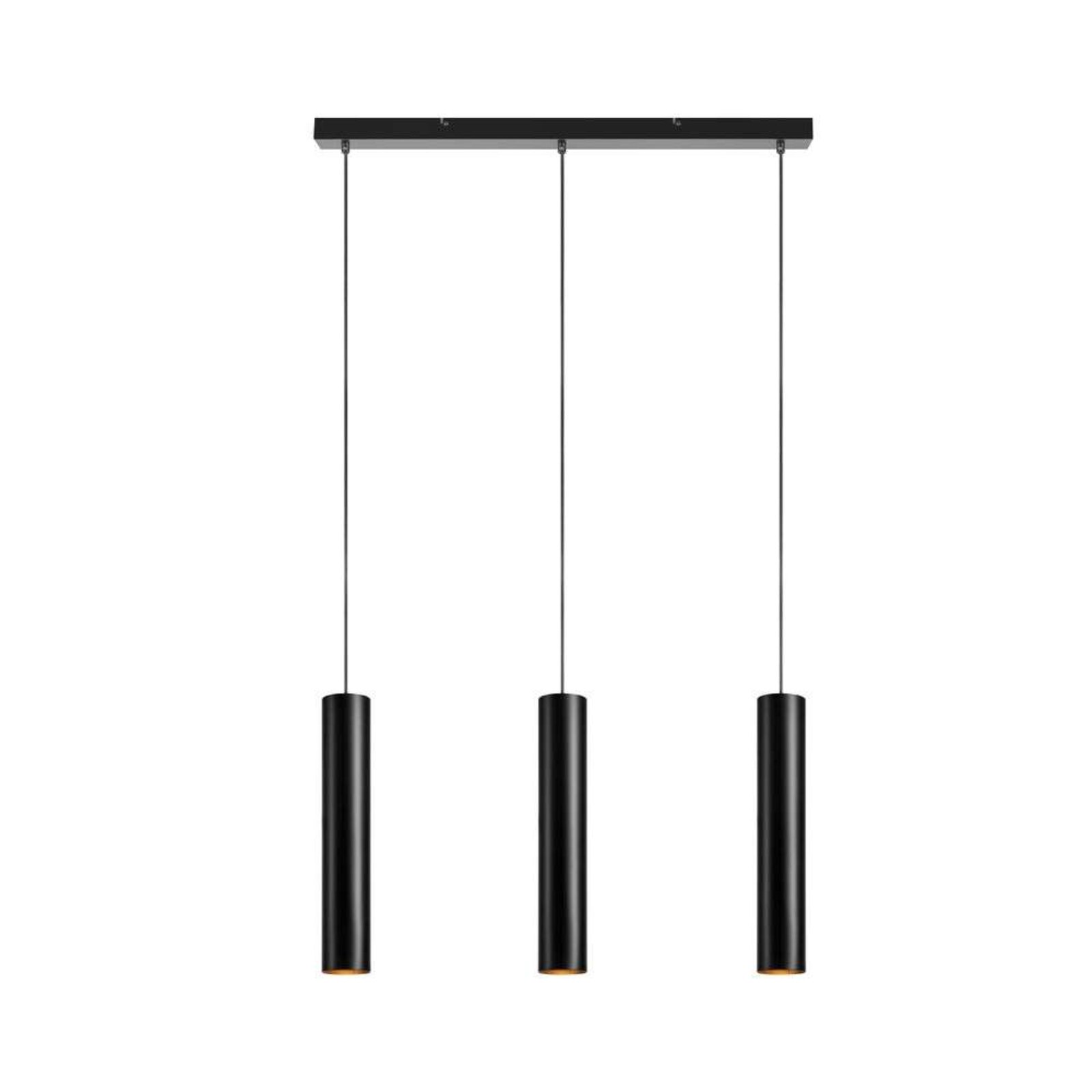 Ruben 3 Závěsná Lampa Black - Markslöjd