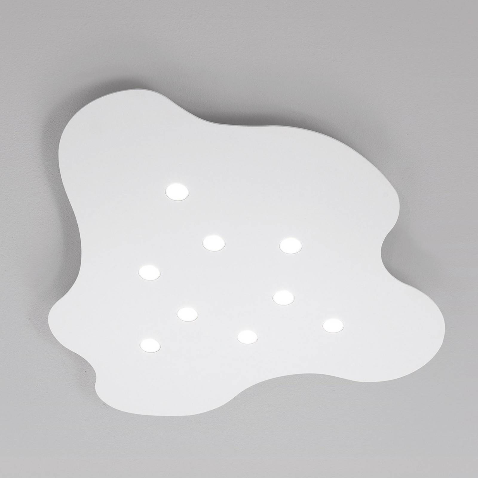 ICONE Nubes - neunflammige LED-Deckenleuchte, weiß