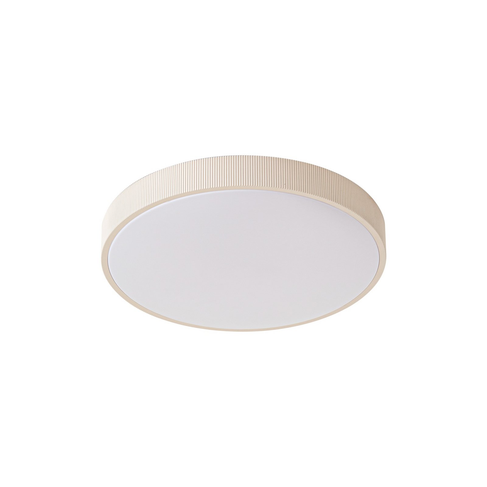 Lindby LED-Deckenleuchte Zylo, beige, Ø 49 cm, CCT, dimmbar