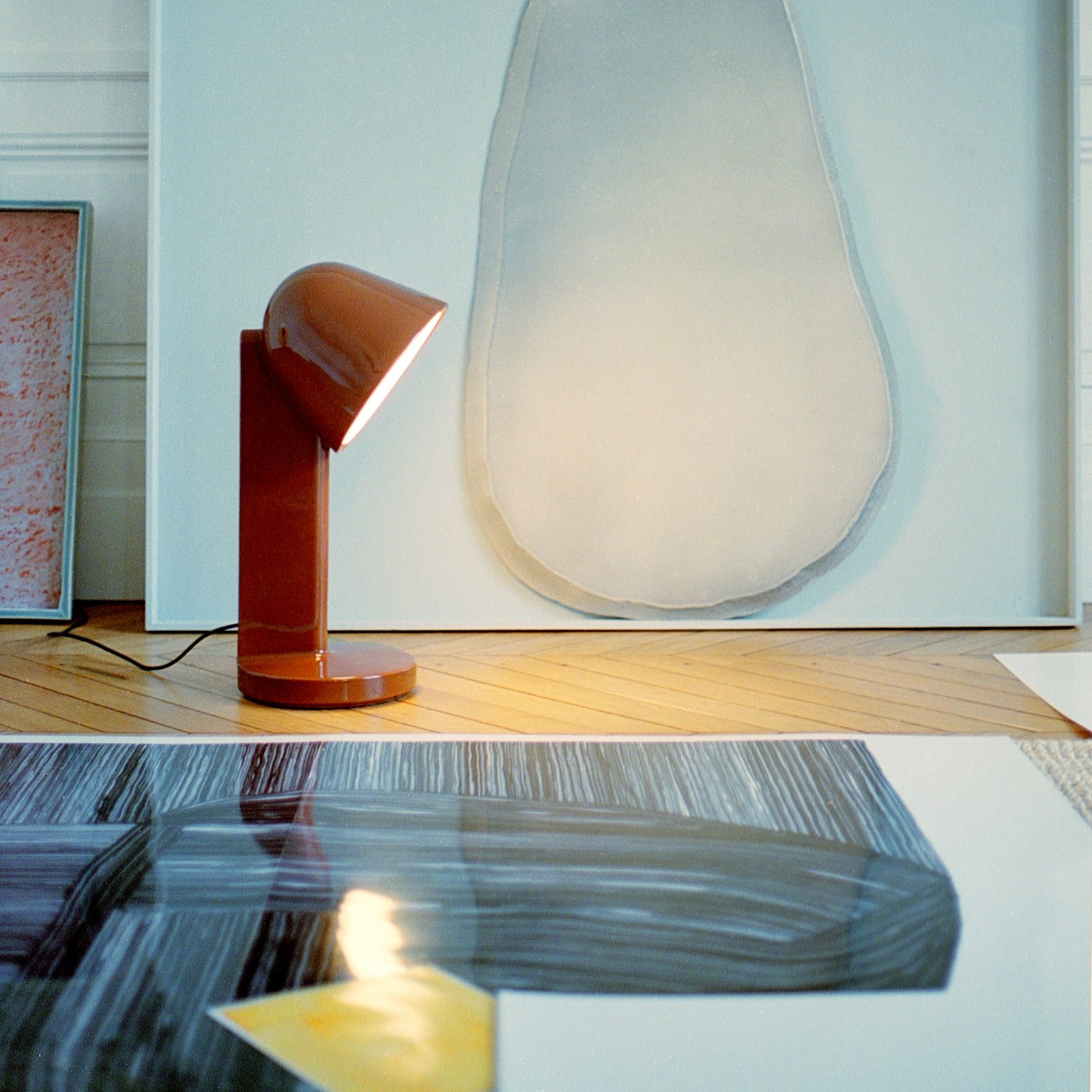 Ceramique Down Bordlampe Red - Flos