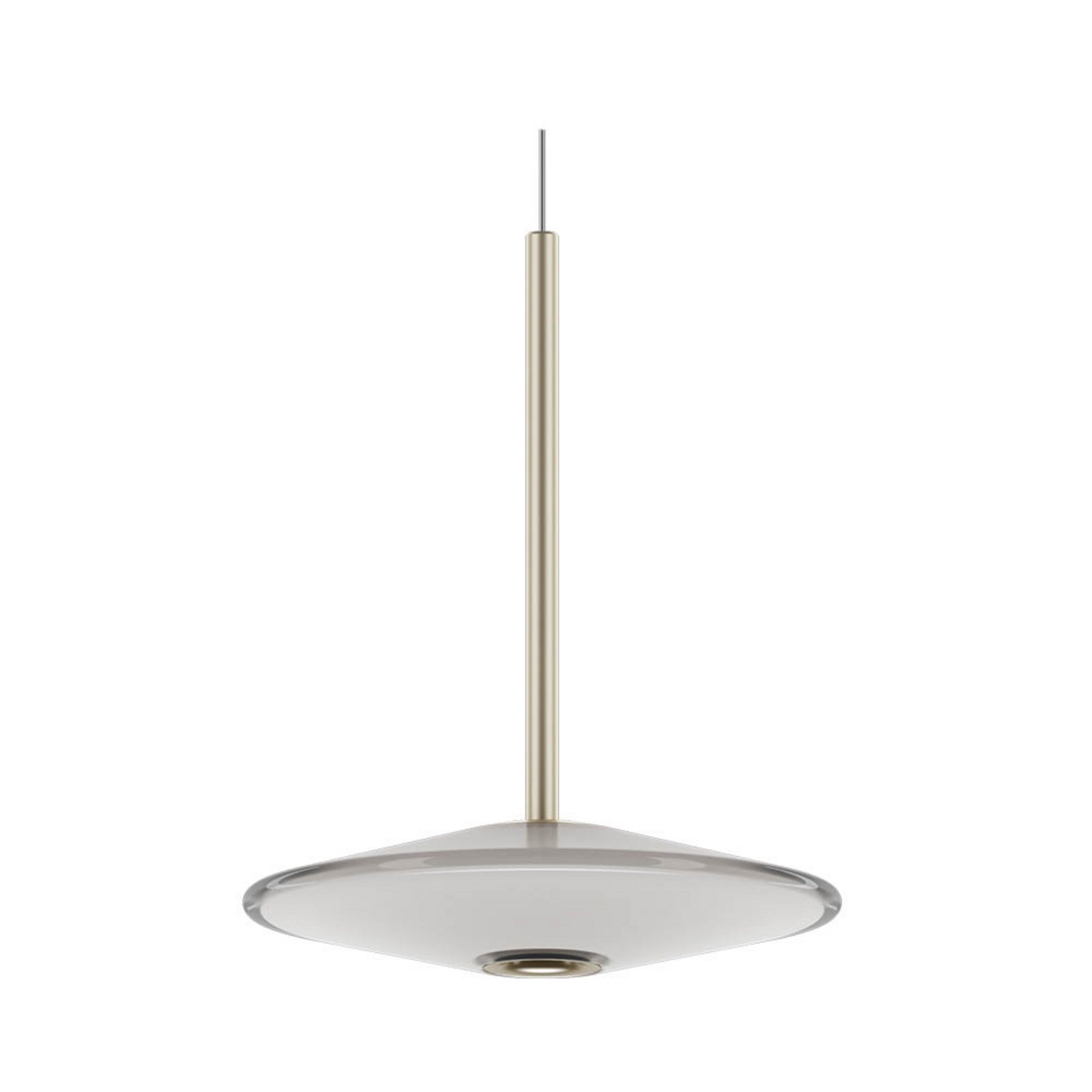 LOOM DESIGN LED-Pendelleuchte Solene, weiß, Glas, Ø 20 cm