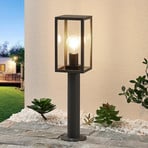 Lindby Filimon pillar light, 50 cm, anthracite, IP44, E27