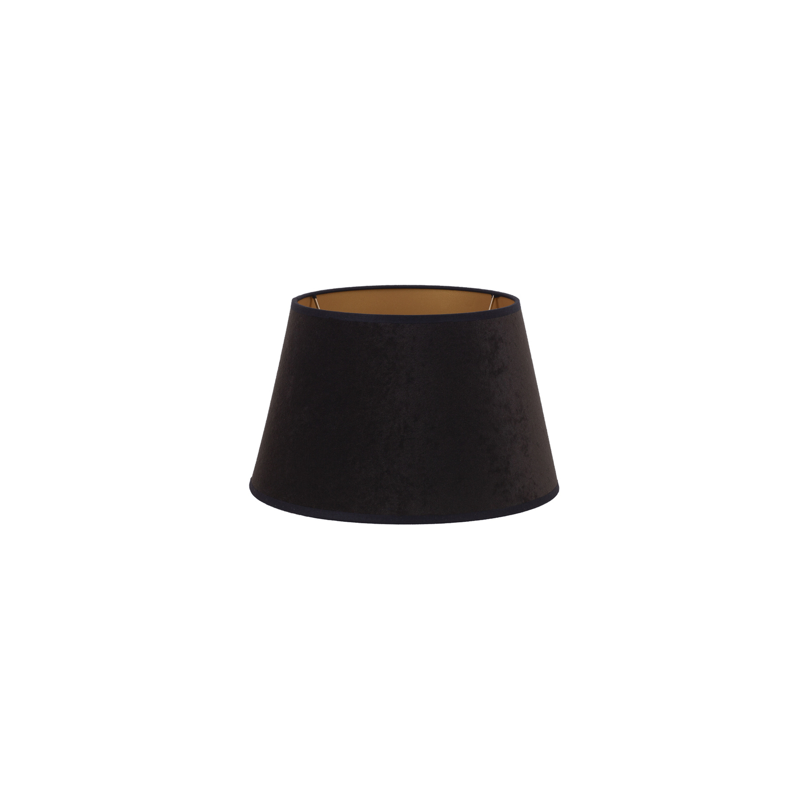 Lampskärm Cone höjd 18 cm, svart/guld