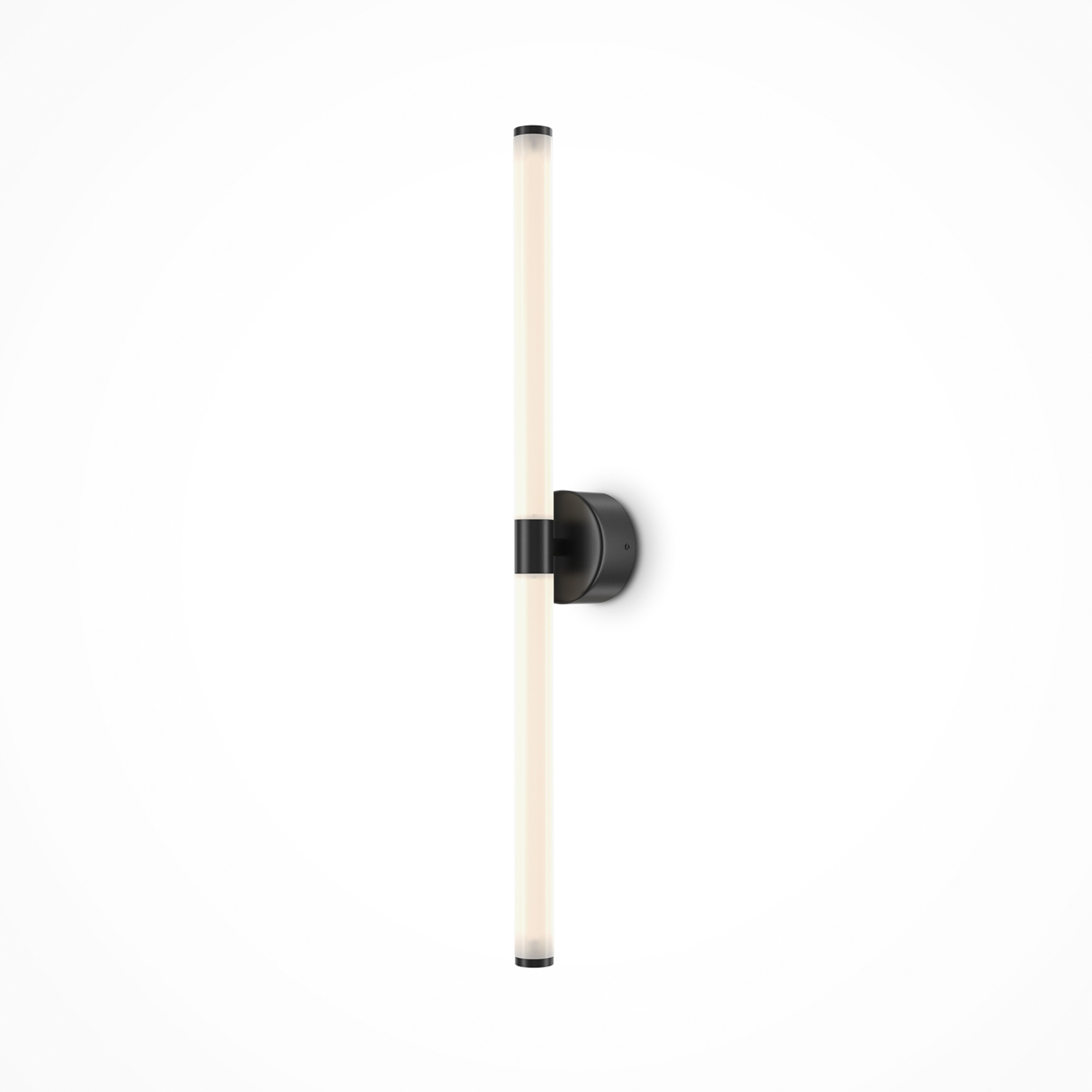 Maytoni LED-Wandleuchte Axis, schwarz, Länge 63 cm Alu/Acryl